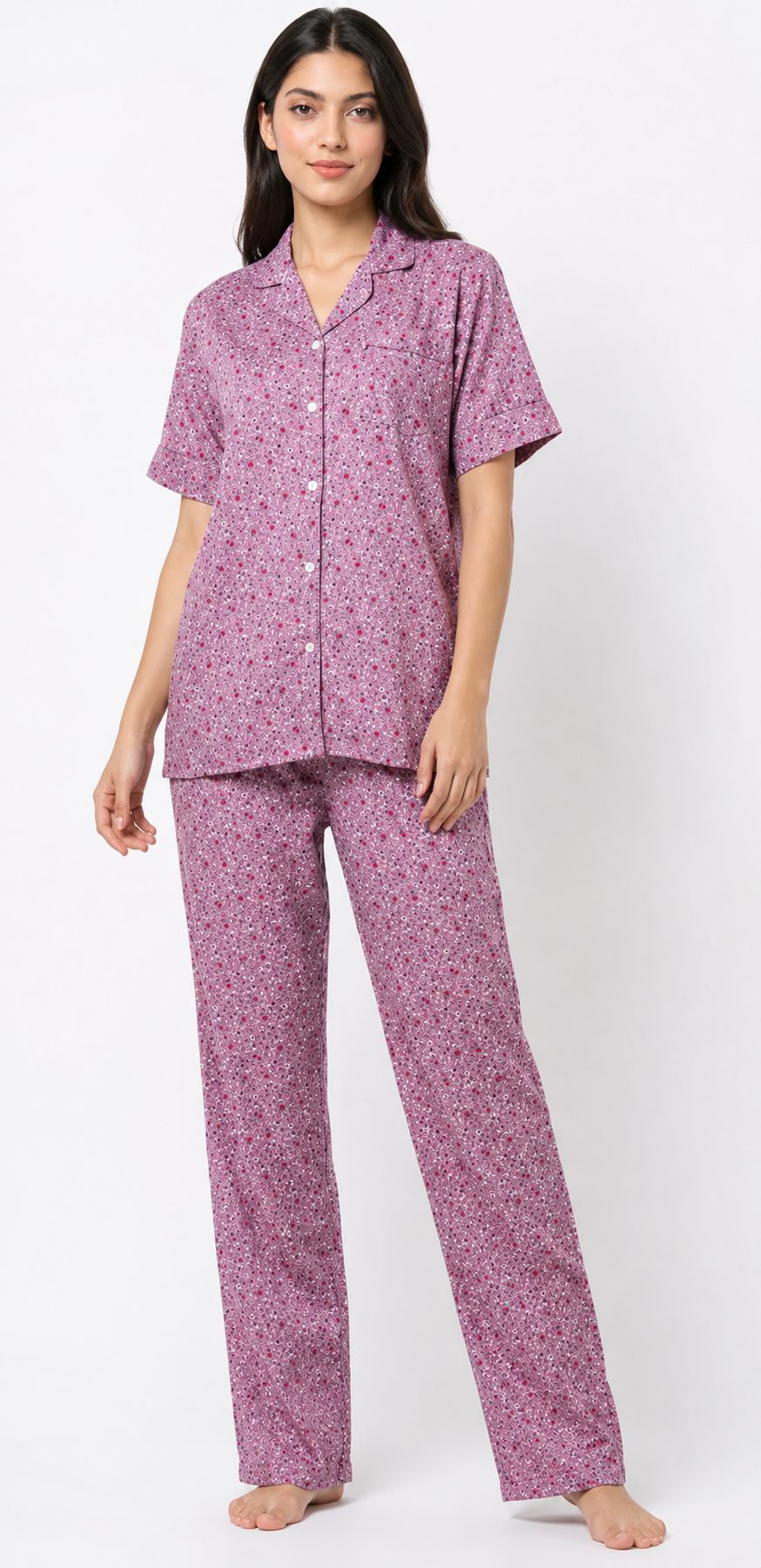 Linen Pajama Suit – Rosy Bloom