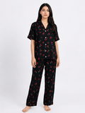 Linen Pajama Suit - Cherry Blossom