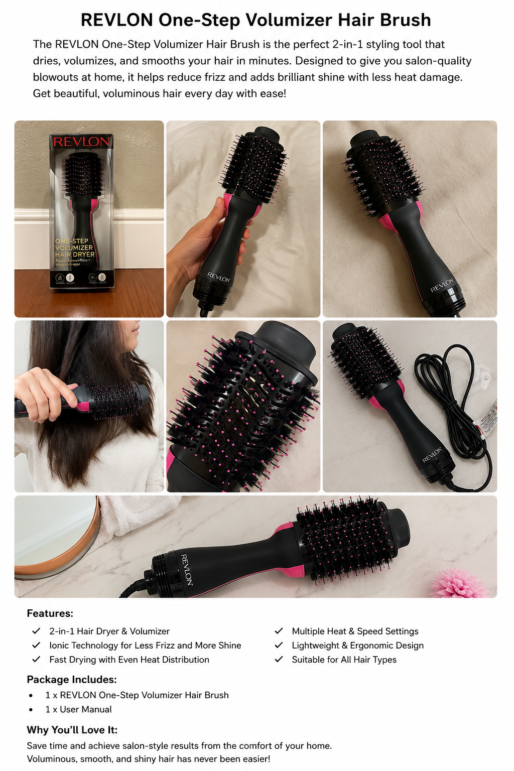 REVLON One-Step Volumizer Hair Brush