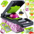 16-in-1 Vegetable Chopper Set, All-in-One Food Cutter with Slicer, Dicer, Grater, Egg Separator & Peeler for Kitchen Prep