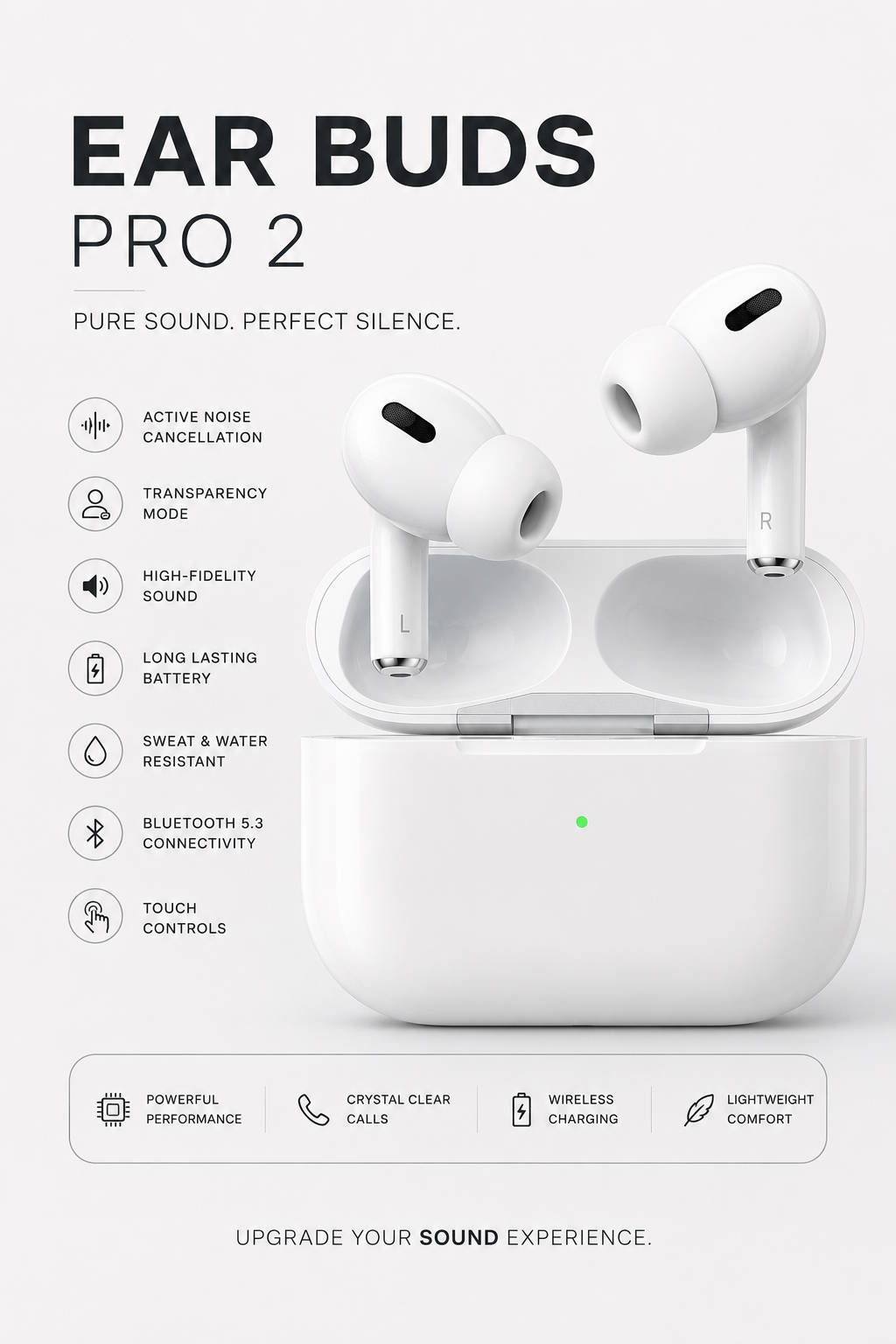 Ear buds Pro 2 – White Edition