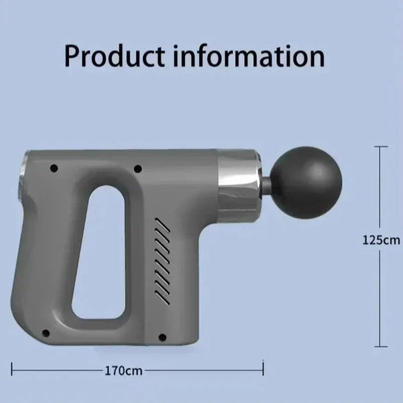 Deep Tissue Massage Gun – Mini Fascia Massager with 4 Heads for Muscle Relief