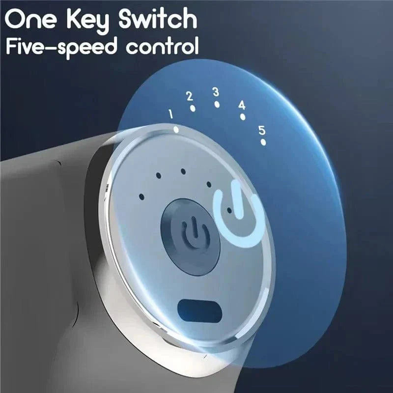 Deep Tissue Massage Gun – Mini Fascia Massager with 4 Heads for Muscle Relief